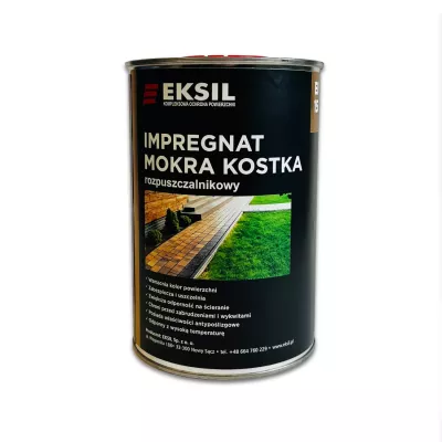 Impregnat do kostki brukowej "Mokra Kostka” EI 15 – 1 l | Eksil – skuteczna ochrona i efekt mokrej kostki brukowej