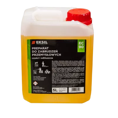 Preparat do czyszczenia zabrudzeń przemysłowych EC-90 5L – skuteczne usuwanie oleju, smarów i tłustych plam | Eksil