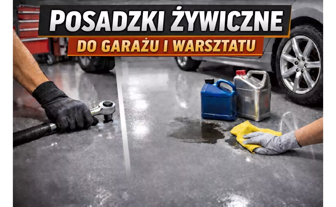 Posadzka żywiczna do garażu i warsztatu – odporność na obciążenia i brak pylącego betonu